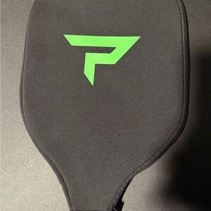 New-Paddletek Black Pickleball Paddle Cover with Green Logo